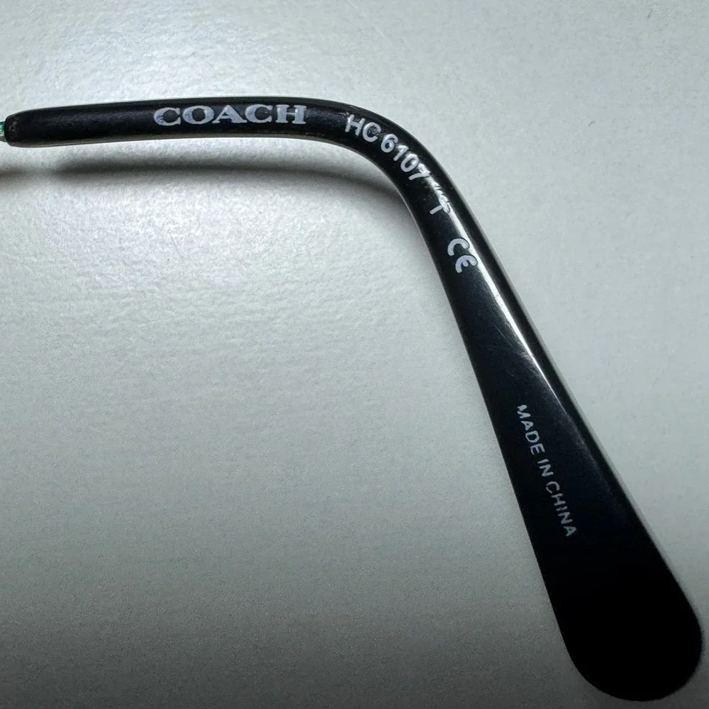 Coach HC6107 Black Gold Horse and Carriage Eyeglasses Frames 54-17-140